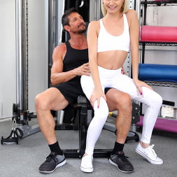 Step Dad Gives Step Daughter Pussy Work Out
