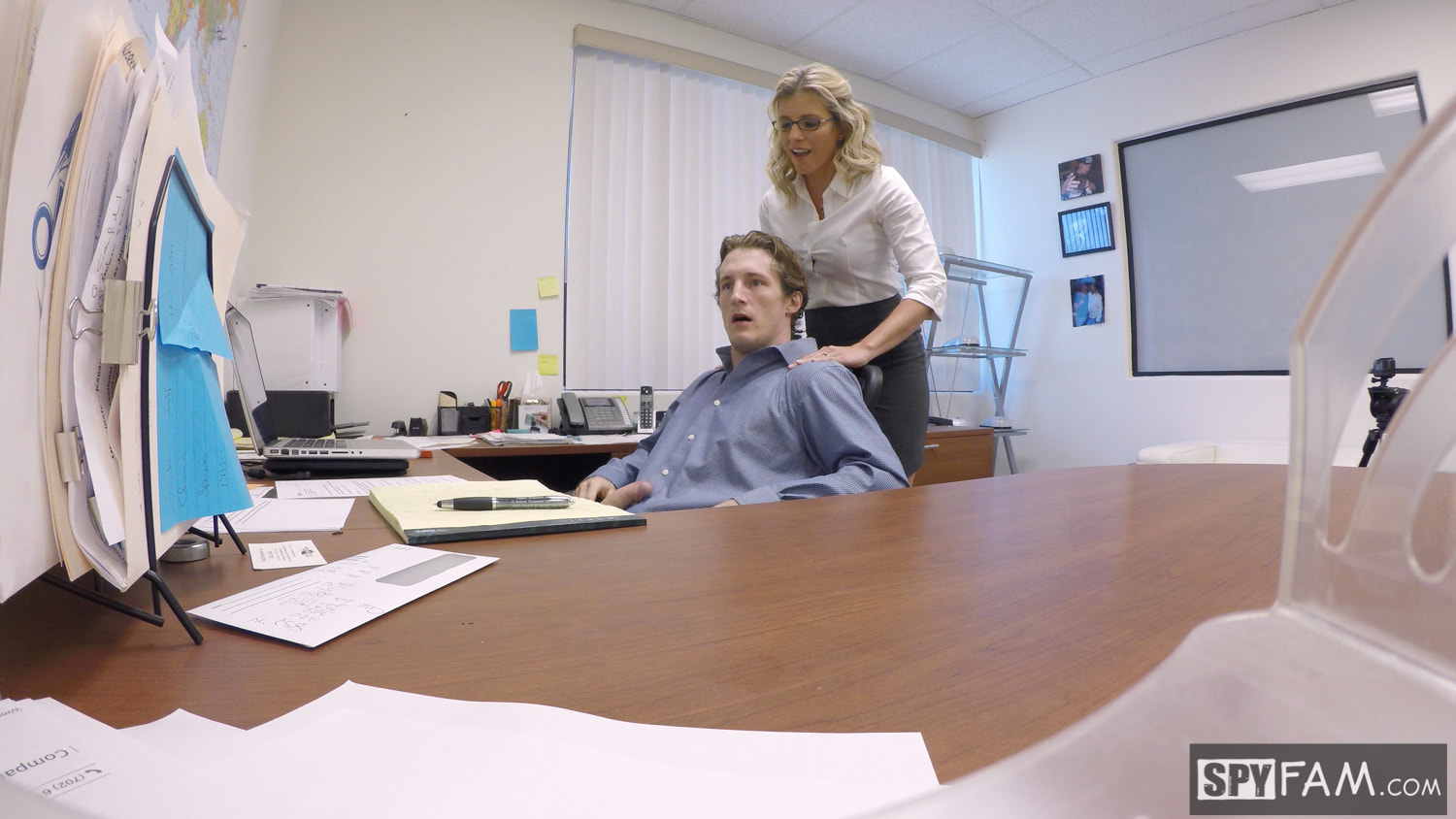 Step-Son Sexually Harassed By Step-Mom At Work